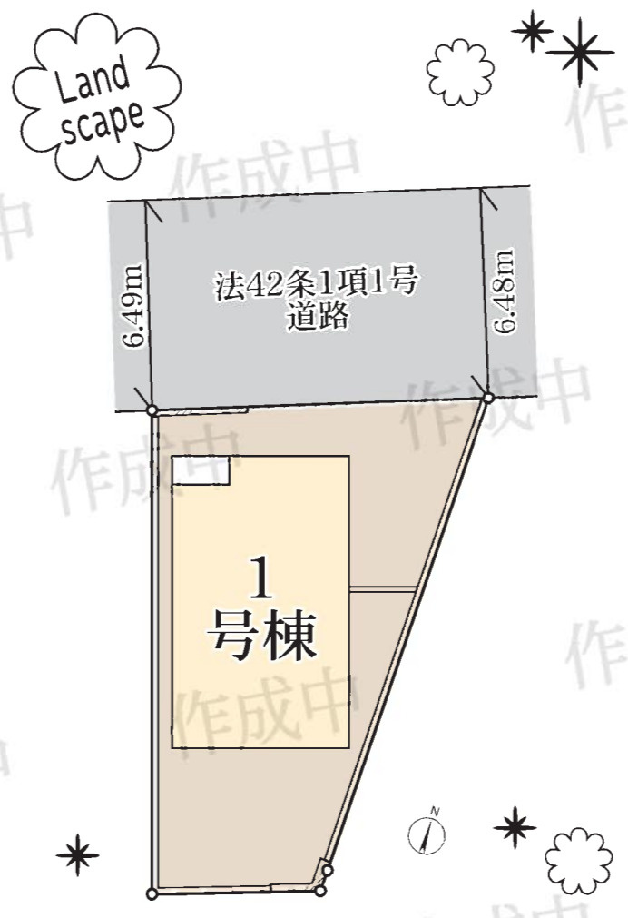 横浜市金沢区釜利谷西3丁目 新築戸建て【仲介手数料無料】の区画図
