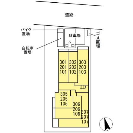 セレスティア東葛西Ⅰの区画図