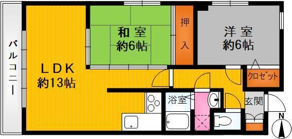 サングリエ間之町の間取り