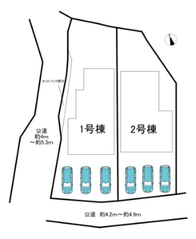 常滑市小林町2丁目　全2棟　1号棟の区画図|全2区画分譲地♪　最終1棟！！