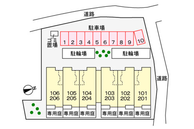【区画図】 | メゾン・ド・カルムⅥ | ☆神戸市垂水区　メゾン・ド・カルムⅥ☆