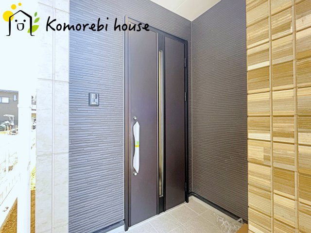 上尾市緑丘　8期　新築一戸建て　グレース　02の玄関|26.4.11撮影済み
