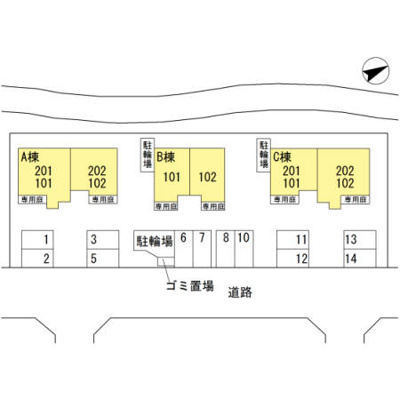 【区画図】 | グリーンヒルズ・北神 C棟 | ☆神戸市北区　グリーンヒルズ・北神☆