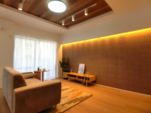 サーム新石山弐番館の居間・リビング