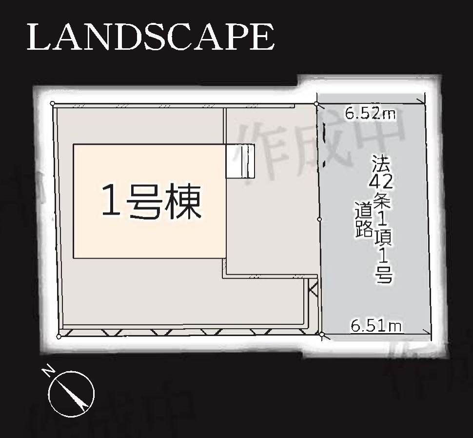 横浜市港南区日野南７丁目 新築戸建て【仲介手数料無料】カースペース2台の区画図