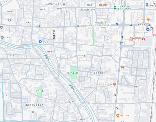 木津川市木津清水　第32期　新築一戸建ての地図