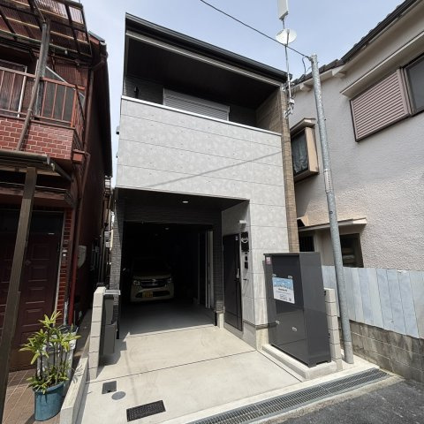 池田本町新築ガレージハウスの外観