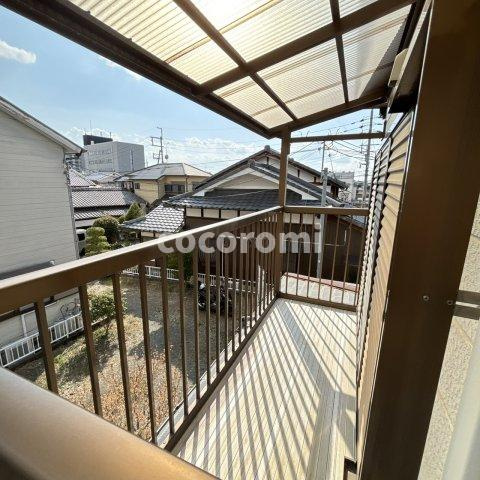 城陽市寺田北東西戸建のバルコニー