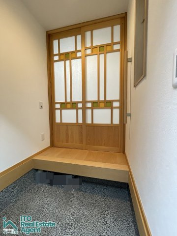 吉田中阿達町 京町家の玄関