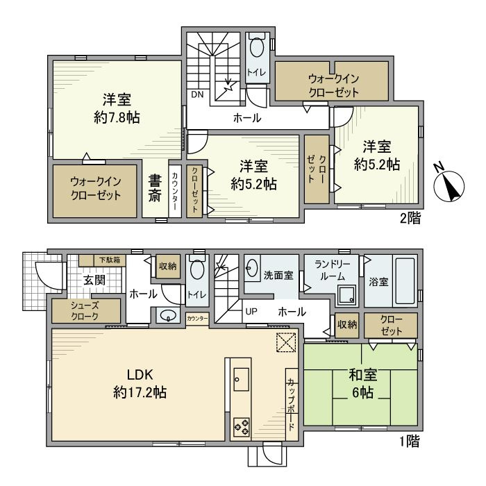 山之上西町戸建の間取り