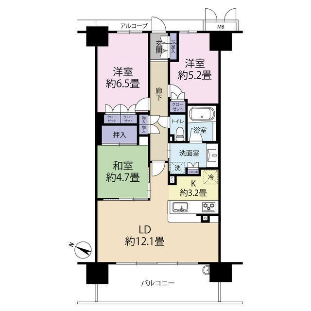 ファインシティ枚方の間取り