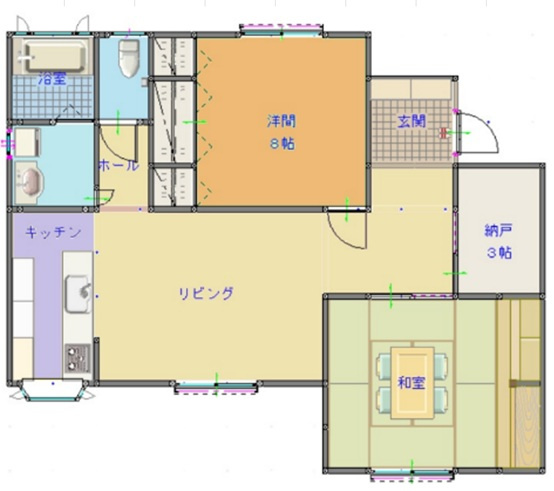 【間取り】 | 高崎市乗附町　中古住宅