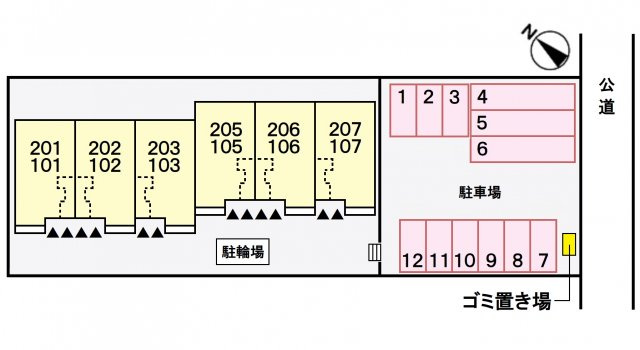 クリアネスの区画図