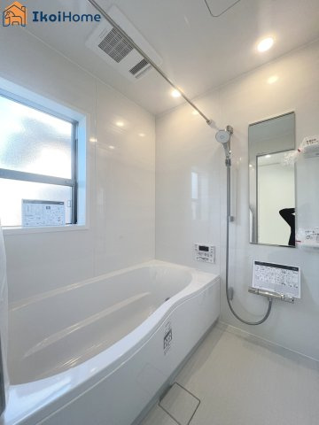 明石市大久保町大窪　新築戸建　の浴室|【ホームページに現地動画掲載中】●年中無休：当日予約可●1坪タイプの広々したユニットバスになります。