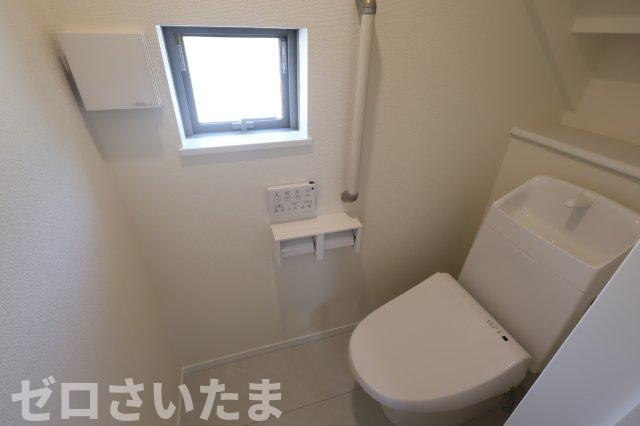 《仲介手数料無料》桜区栄和１丁目17-25新築一戸建てハートフルタウンのトイレ|1階