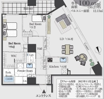 勝どきザ・タワーの間取り