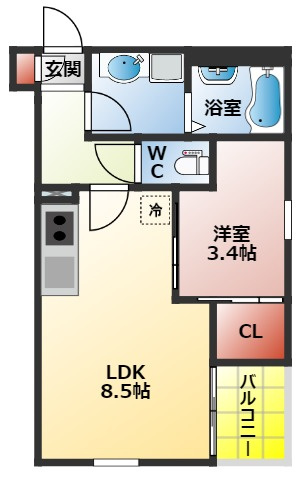 ＲＥＧＡＬＩＳＴ－ＫＬＣ香里園の間取り