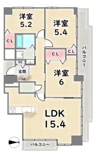 【間取り】 | ロイヤルシャトー葛野