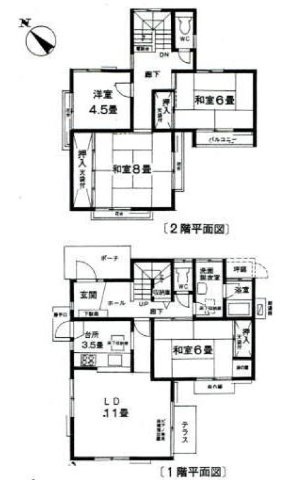 【間取り】 | 鴻巣市赤見台3丁目　中古戸建