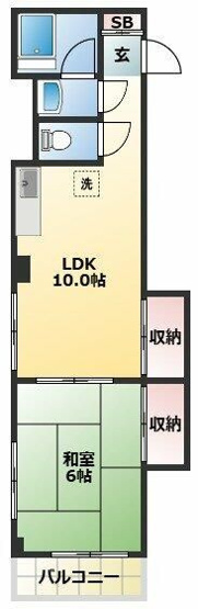 【間取り】 | エルハイツ第４テラジマ