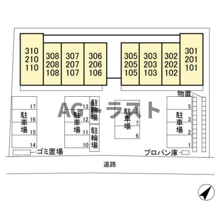 【区画図】 | フローラ | 落ち着いた雰囲気の外観です
