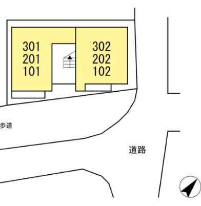 ラリュール江戸川Ⅰの区画図