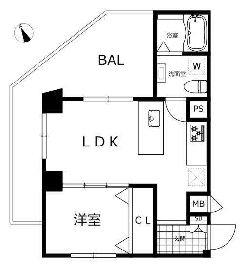 【間取り】 | 新池田山マンション