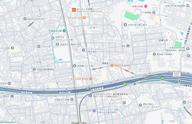 豊中市清風荘　第1期　新築一戸建ての地図