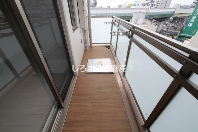 リヴェント福島野田のバルコニー