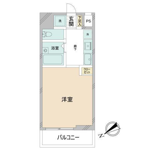 スカイコート銀座東の間取り