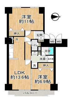 【間取り】 | 日興千里スカイマンションフレール