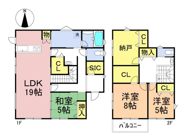 新築戸建　大垣市東町　全6区画分譲の間取り|■C棟　■ヤマダ不動産　株式会社リライフ　
■夢のマイホーム購入をフルサポートします！