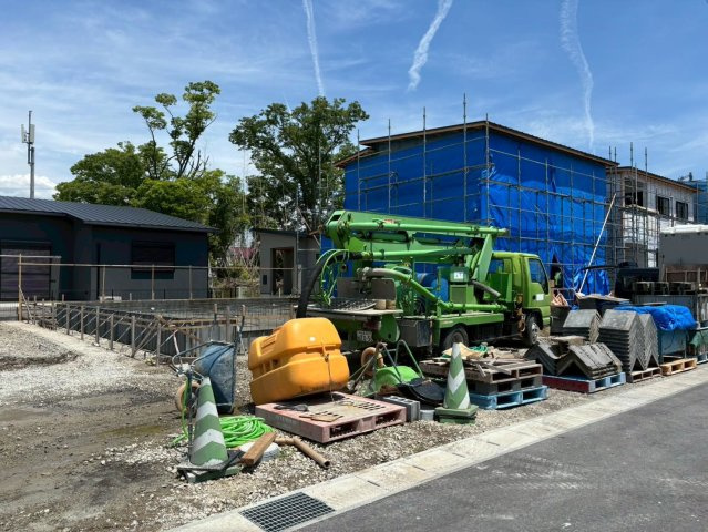 新築戸建　大垣市東町　全6区画分譲の外観|「現地（2026年5月14日）撮影」　
■外観写真　
■ヤマダ不動産　株式会社リライフ　