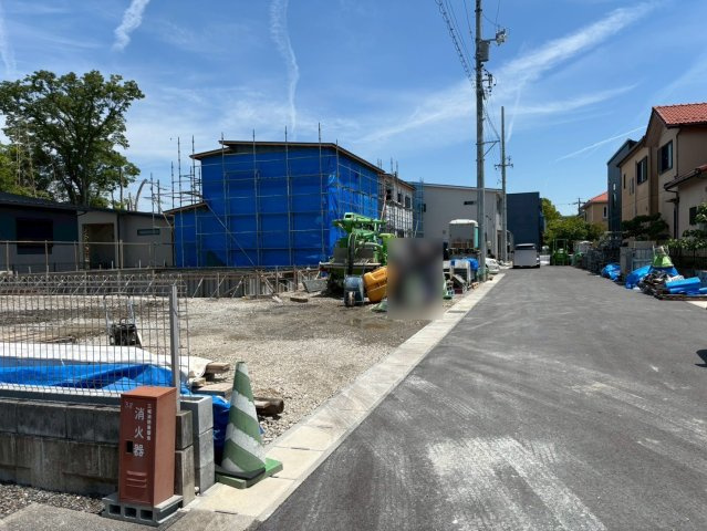 新築戸建　大垣市東町　全6区画分譲の前面道路含む現地写真|「現地（2026年5月14日）撮影」　
■前面道路　
■ヤマダ不動産　株式会社リライフ