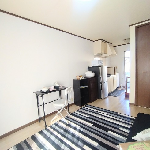 ハイツフォーチュンの居間・リビング|嬉しい❝家具家電付き❞すぐに新生活をスタートできます！寝具もプレゼント★