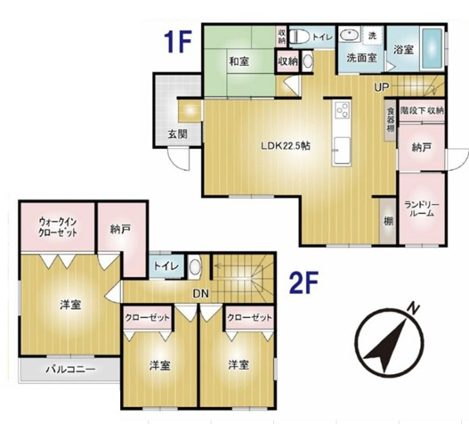 【間取り】 | 高崎市吉井町吉井　中古住宅