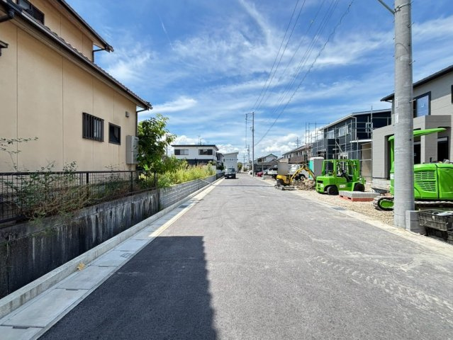 新築戸建　大垣市東町　全6区画分譲の前面道路含む現地写真|「現地（2026年7月27日）撮影」
■前面道路　
■ヤマダ不動産　株式会社リライフ