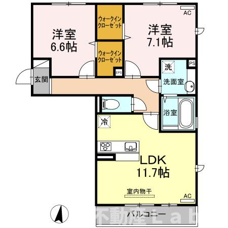 ディア・カーサ白藤の間取り