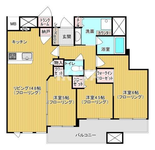 シティタワー梅田東の間取り