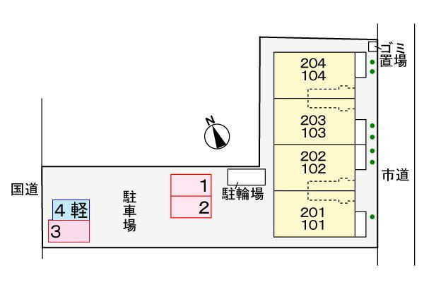 アン・ミケーリアの区画図