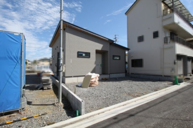 南万々　新築戸建　平屋建て　D号地（全4区画）の外観|Ｄ号地　土地面積　168.96㎡（約51.11坪）建物面積　76.59㎡　（約23.16坪）