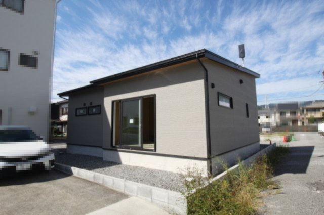 南万々　新築戸建　平屋建て　D号地（全4区画）の外観|Ｄ号地　土地面積　168.96㎡（約51.11坪）建物面積　76.59㎡　（約23.16坪）