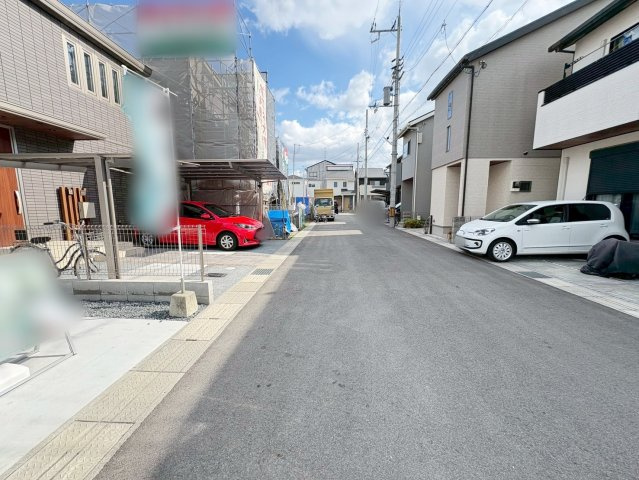 羽束師鴨川町1号地の前面道路含む現地写真