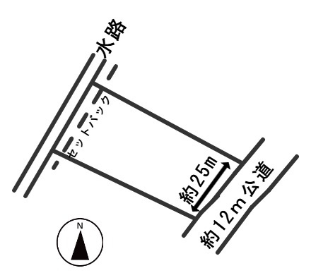 ６５９７６　羽島市福寿町平方上屋敷土地の区画図
