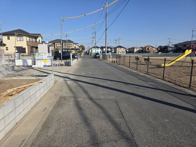 リーブルガーデン．S　吉見町東野第２　の前面道路含む現地写真|現地前面道路（2026年02月13日）撮影