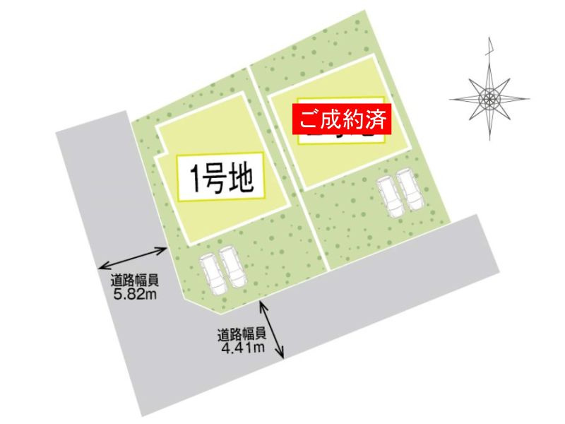 タマタウン総社市小寺　①号地の区画図|ご好評につき最終１棟です。