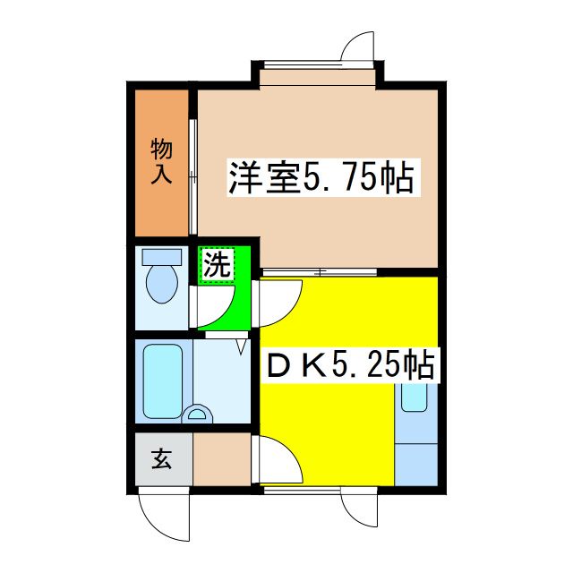 ハイツビコーズの間取り