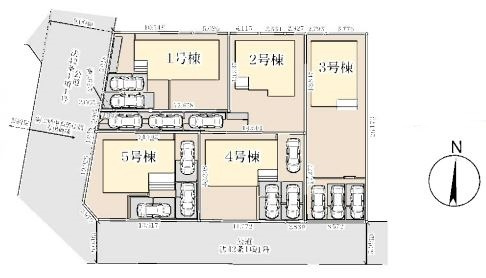 リーブルガーデン．S　吉見町東野第２　の区画図|現地区画図