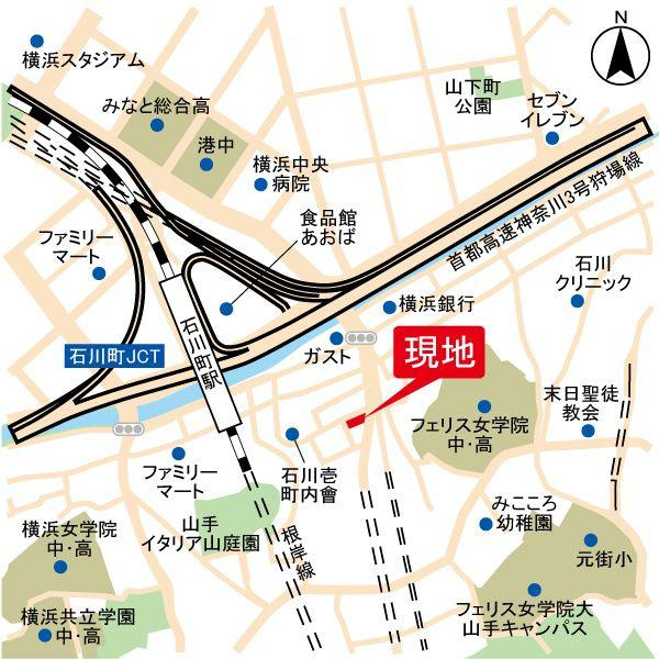東急ドエル・アルス横濱元町の地図