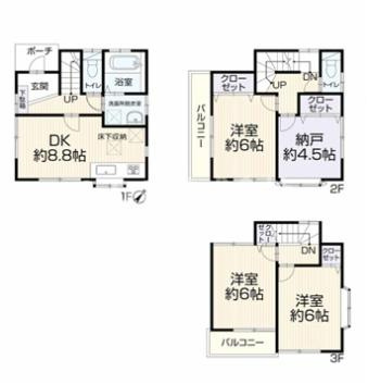 【間取り】 | 中古戸建/ふじみ野市西鶴ケ岡２丁目